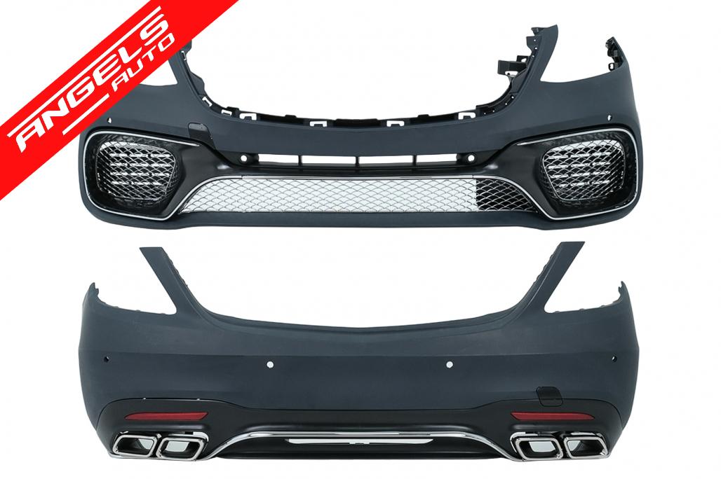 Pachet compatibil cu Mercedes S-Class W222 Facelift (2013-08.2020) S63 Look