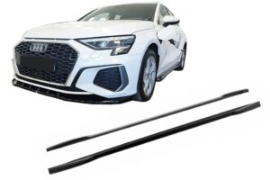 Extensii Praguri compatibile cu Audi A3 8Y S-Line S3 (2020-2024) Sedan Sportback RS3 Look