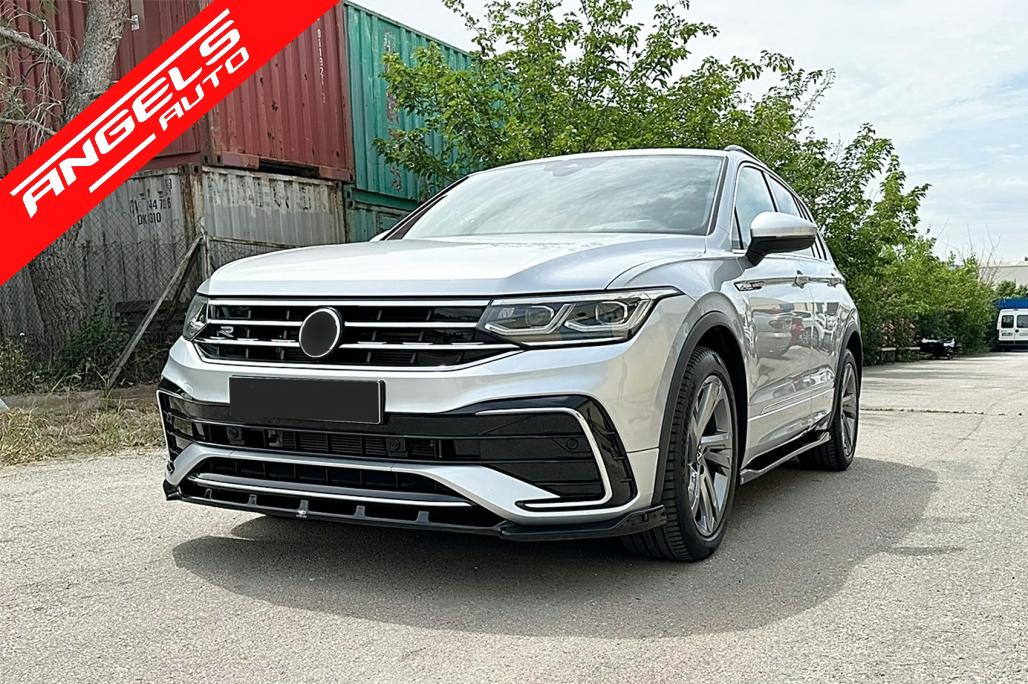 Prelungire Bara Fata compatibila cu VW Tiguan II Mk2 R/R Line Facelift (2020-2024) Negru - imagine 7