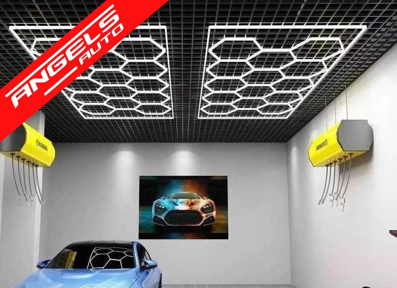Sistem de Iluminare Plafon Hexagon / HoneyComb 3,94 x 2,29 m Lumina Ajustabila - imagine 6