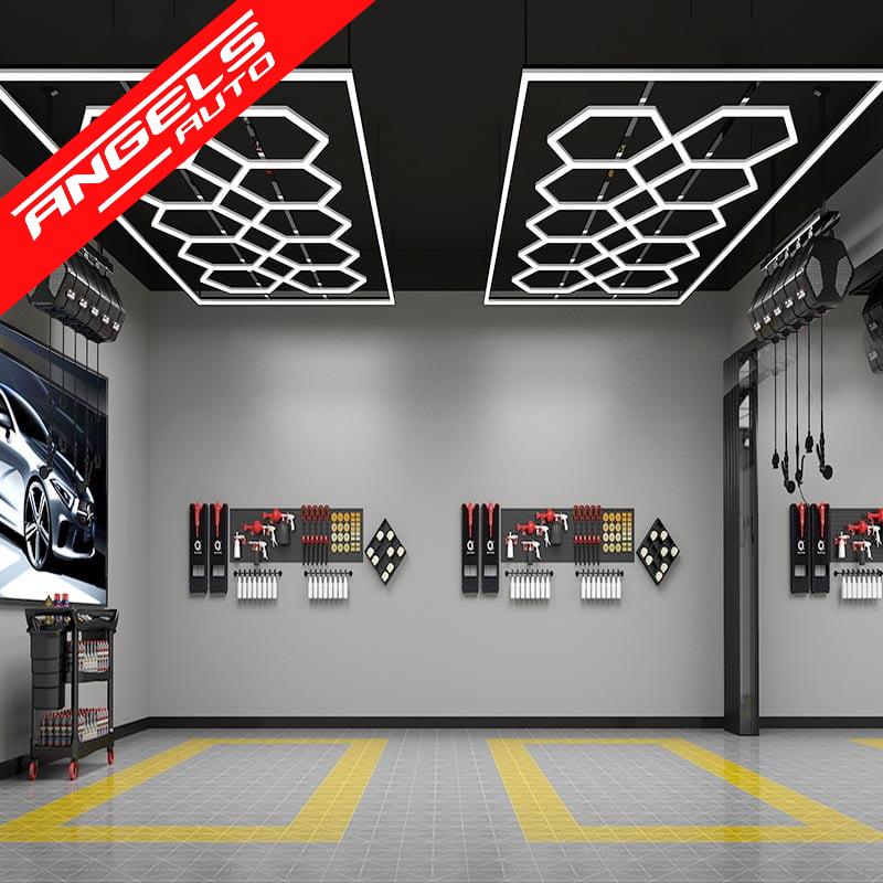 Sistem de Iluminare Plafon Hexagon / HoneyComb 3,94 x 1,86 m Lumina Ajustabila - imagine 4