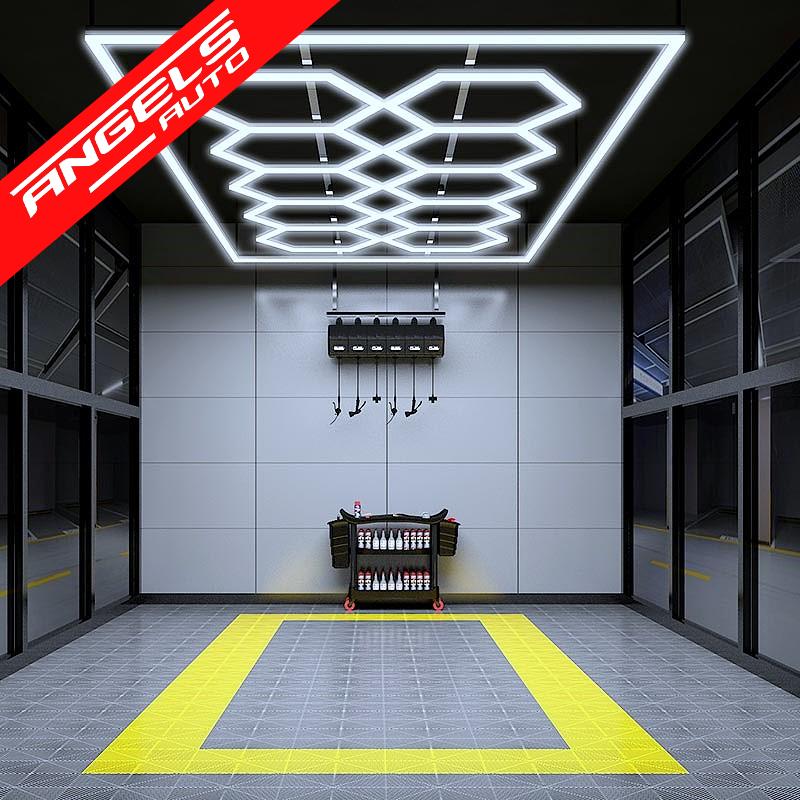 Sistem de Iluminare Plafon Hexagon / HoneyComb 3,94 x 1,86 m Lumina Ajustabila