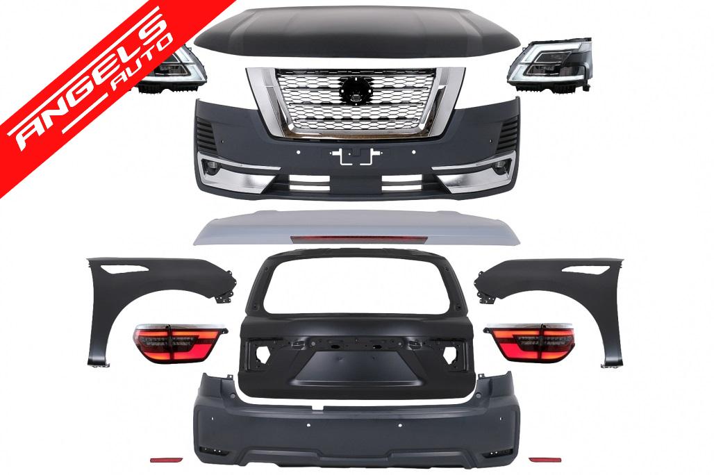 Pachet Exterior compatibil cu Nissan Patrol Y62 (2015-2019) Conversie 2020 Look