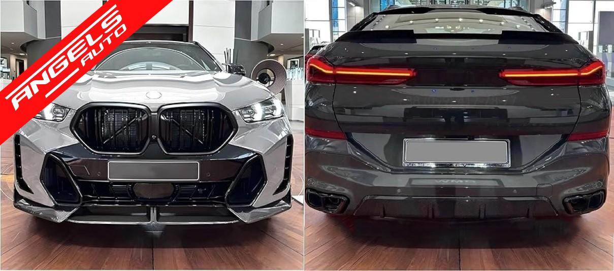 Pachet Aero compatibil cu BMW X6 G06 LCI M-Sport (2024-up) Black Knight Look - imagine 14