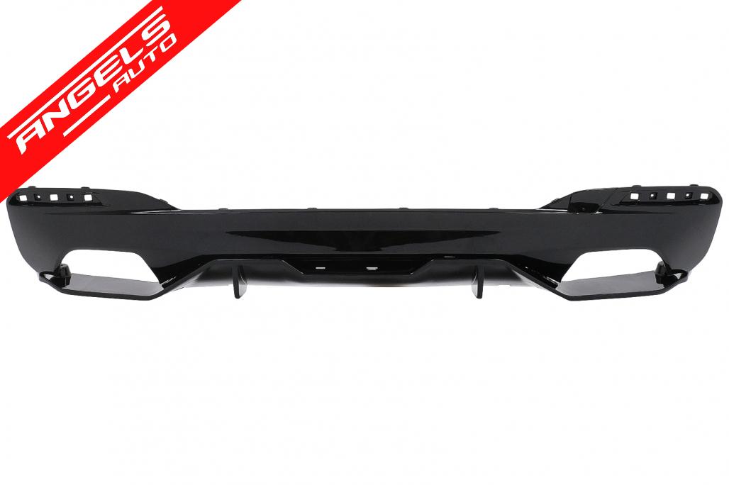 Difuzor Bara Spate compatibil cu BMW Seria 5 G30 G31 (2017-2019) M5 Look Negru Lucios