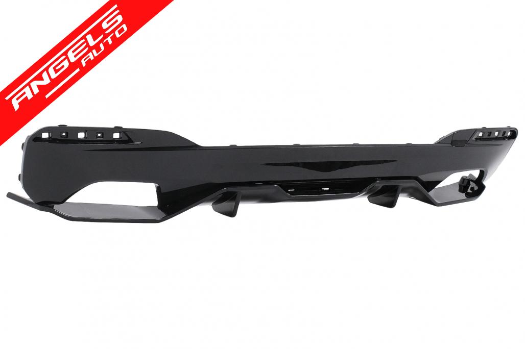 Difuzor Bara Spate compatibil cu BMW Seria 5 G30 G31 (2017-2019) M5 Look Negru Lucios - imagine 2