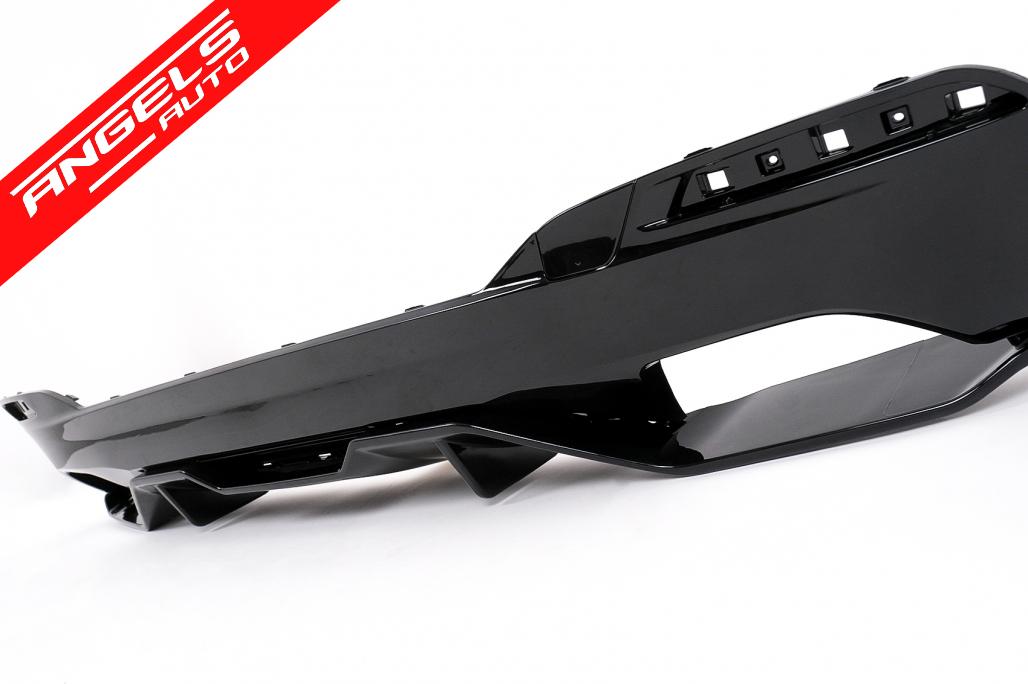 Difuzor Bara Spate compatibil cu BMW Seria 5 G30 G31 (2017-2019) M5 Look Negru Lucios - imagine 3