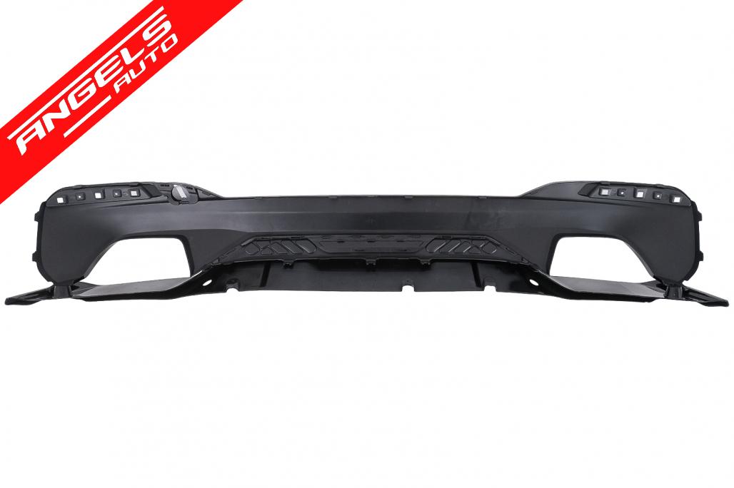 Difuzor Bara Spate compatibil cu BMW Seria 5 G30 G31 (2017-2019) M5 Look Negru Lucios - imagine 5