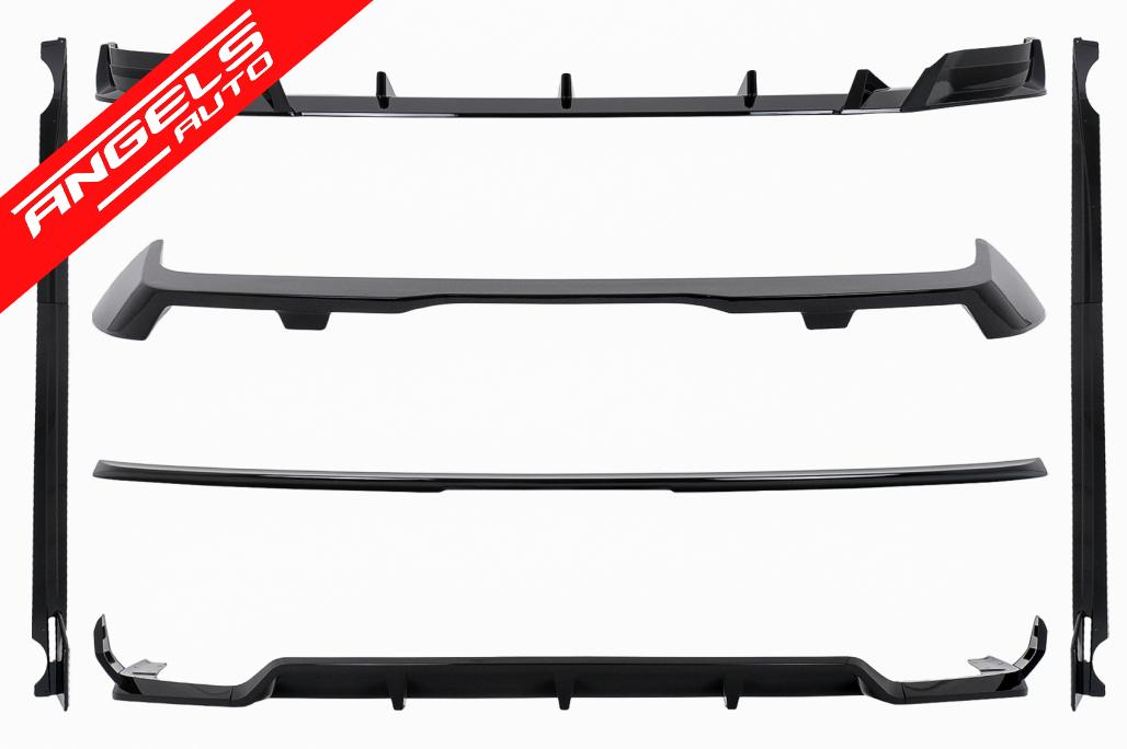 Pachet Aero compatibil cu BMW X7 G07 LCI M-Tech (2023-up) Black Knight Look - imagine 2