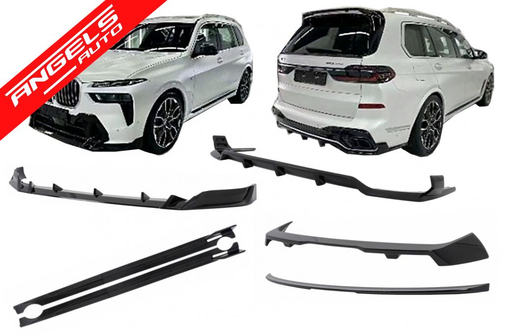 Pachet Aero compatibil cu BMW X7 G07 LCI M-Tech (2023-up) Black Knight Look