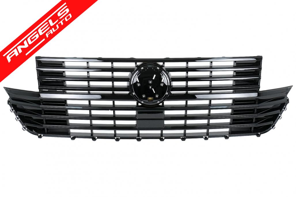 Grila Centrala compatibila cu VW Transporter T6.1 Facelift (2019-2023) Negru Lucios