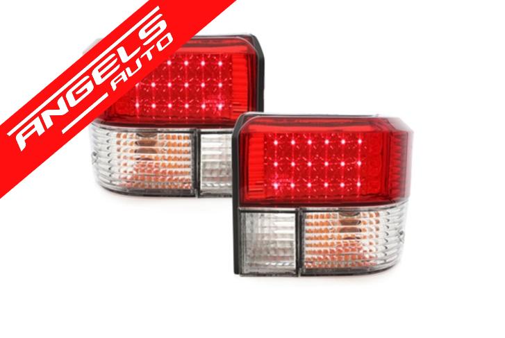 Stopuri LED compatibile cu VW Transporter T4 (1990-2003) Cristal Rosu - imagine 3