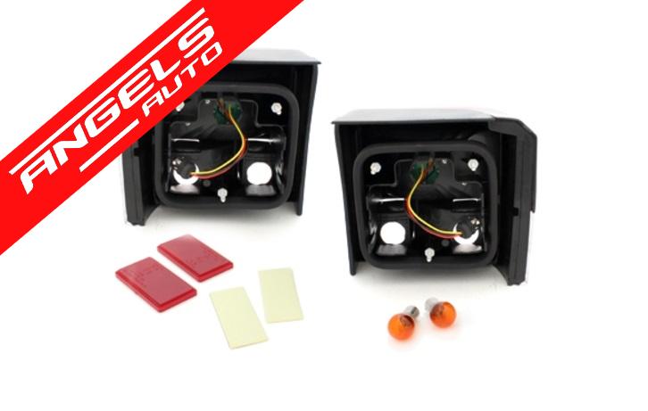 Stopuri LED compatibile cu VW Transporter T4 (1990-2003) Cristal Rosu - imagine 5