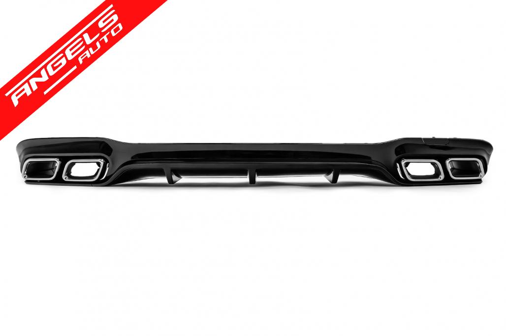 Difuzor Bara Spate compatibil cu Mercedes E-Class W213 S213 Sport Line (2016-2019) Negru Lucios