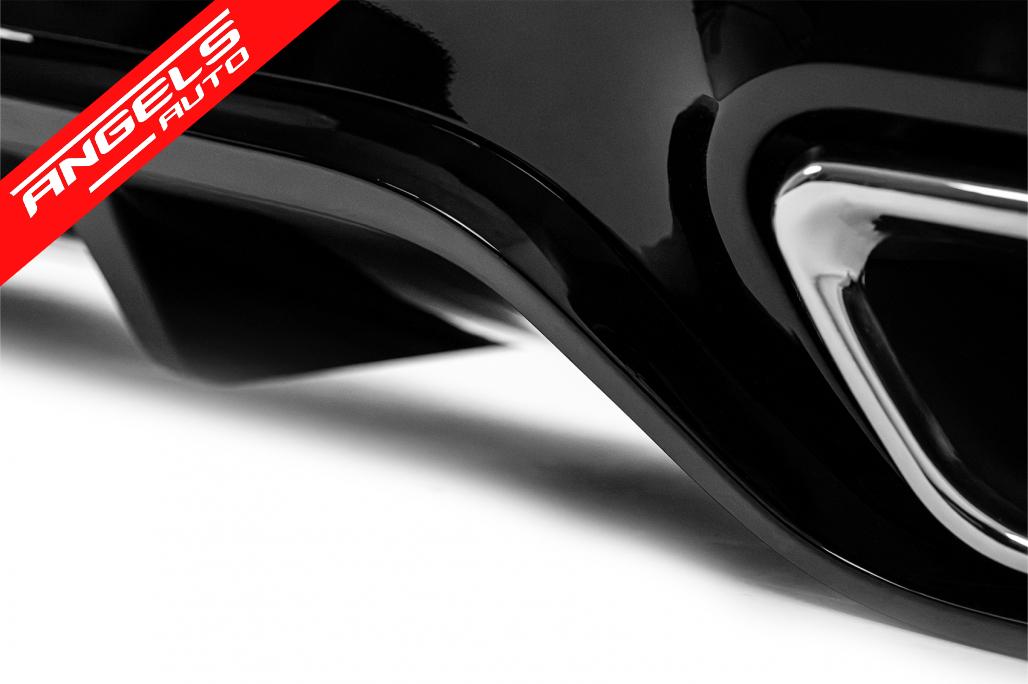 Difuzor Bara Spate compatibil cu Mercedes E-Class W213 S213 Sport Line (2016-2019) Negru Lucios - imagine 5