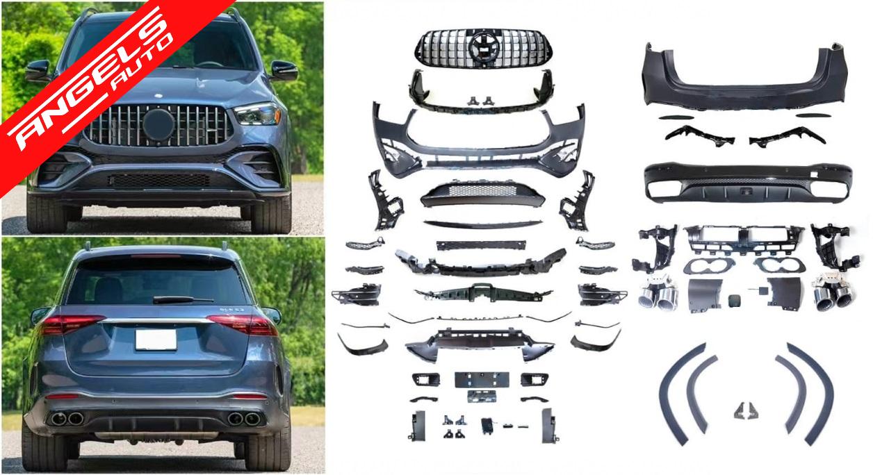 Pachet Exterior compatibil cu Mercedes GLE W167 SUV (2019-Up) GLE 63S Design - imagine 5