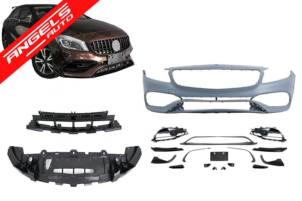 Bara Fata compatibila cu Mercedes A-Class W176 (2012-2018) Facelift A45 Look - imagine 9