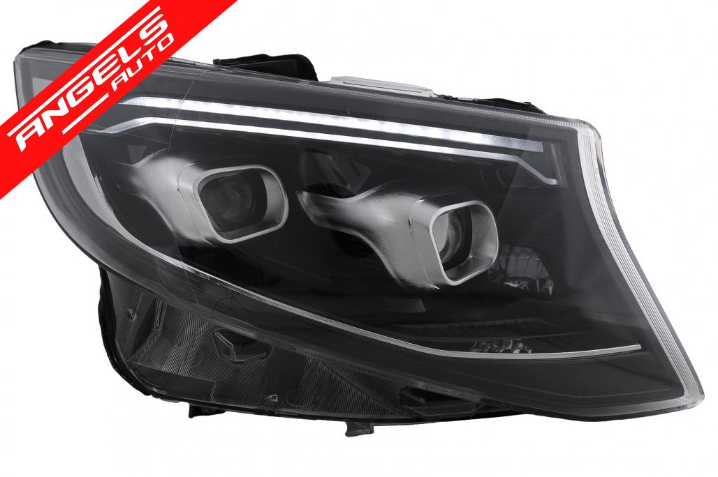Faruri Full LED compatibile cu Mercedes V-Class W447 (2014-2023) Negru - imagine 5