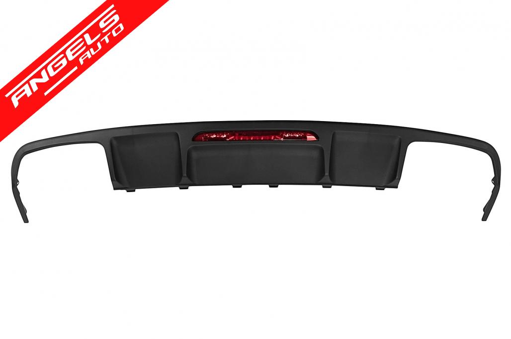 Difuzor cu Evacuare Dubla compatibil cu Mercedes CLS Sedan W218 (2011-2017) pentru bara AMG Sport Line