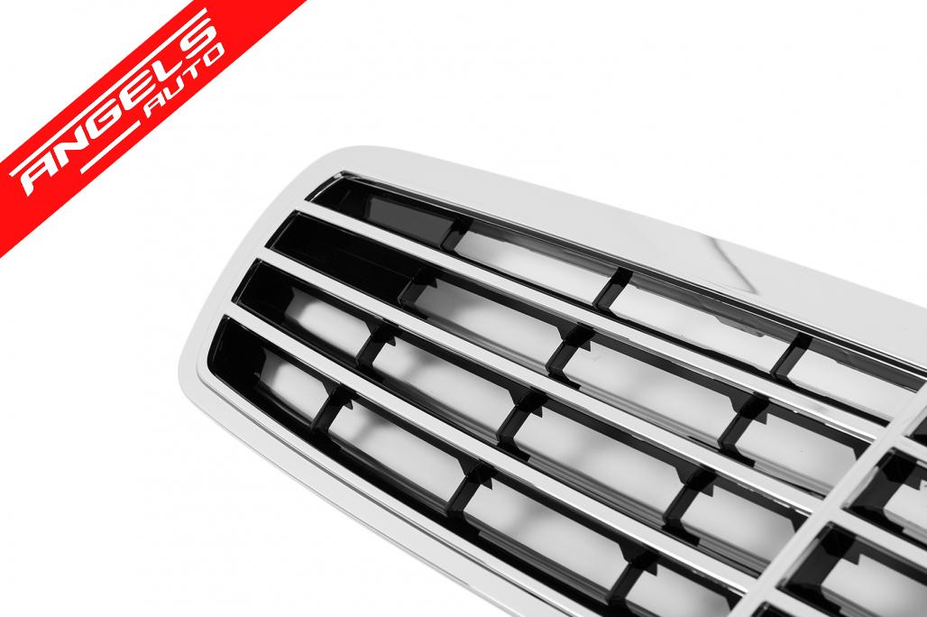 Grila Centrala compatibila cu Mercedes E-Class W211 S211 (2002-2006) Sport CL Design Crom - imagine 3