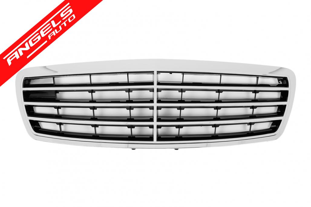 Grila Centrala compatibila cu Mercedes E-Class W211 S211 (2002-2006) Sport CL Design Crom