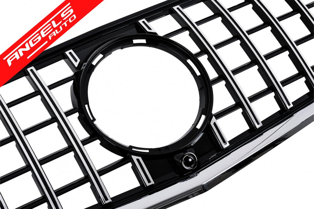 Grila Centrala compatibila cu Mercedes Vito W447 (2020-up) GTR Panamericana Look Negru-Crom - imagine 5