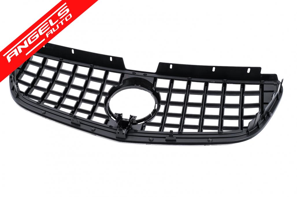 Grila Centrala compatibila cu Mercedes Vito W447 (2020-up) GTR Panamericana Look Negru-Crom - imagine 9