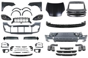 Pachet Exterior compatibil cu Porsche Cayenne 9Y0 (2018-2023) Conversie 2024 Design