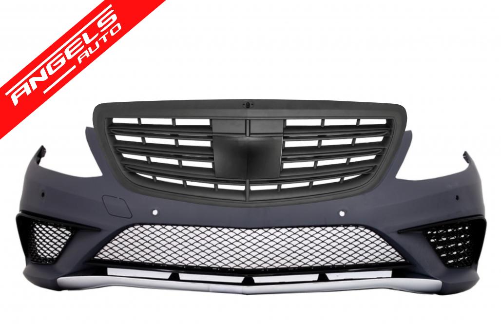 Bara Fata cu Grila Centrala compatibila cu Mercedes W222 S-Class (2013-06.2017) S63 Design