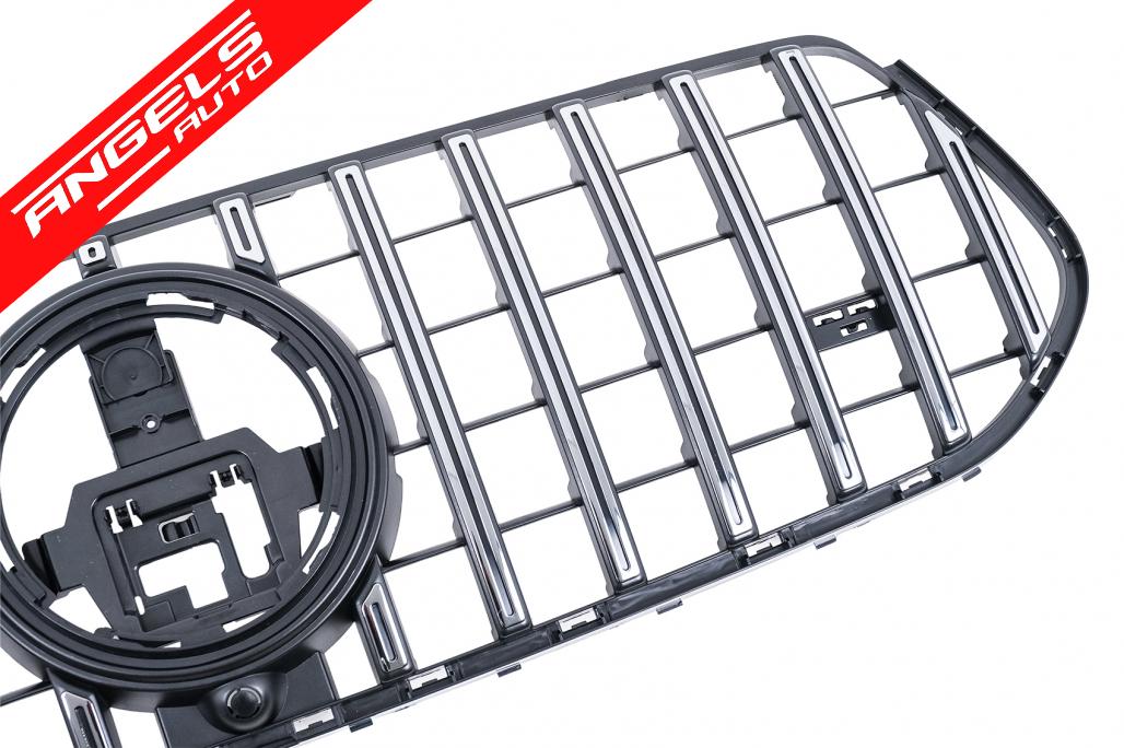 Grila Centrala compatibila cu Mercedes GLE SUV W167 V167 GLE Coupe C167 (2019-2023) GTR Panamericana Look - imagine 2