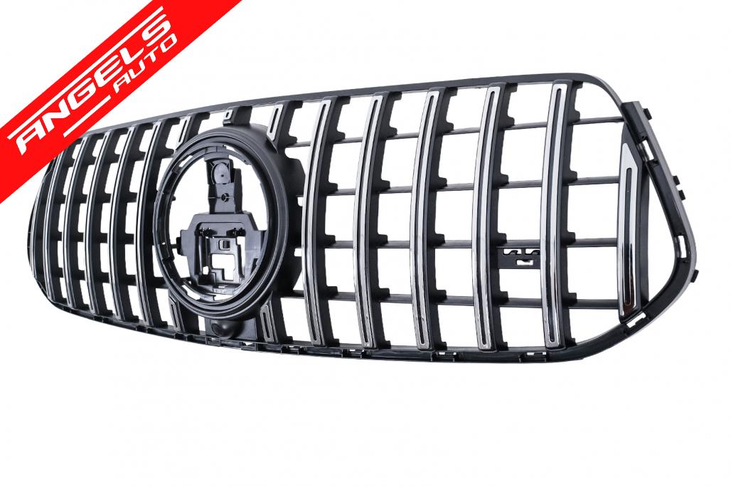 Grila Centrala compatibila cu Mercedes GLE SUV W167 V167 GLE Coupe C167 (2019-2023) GTR Panamericana Look - imagine 5