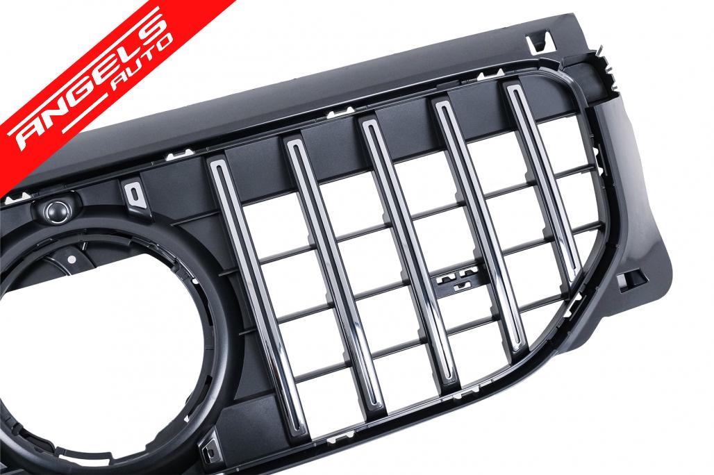 Grila Centrala compatibila cu Mercedes GLB-Class X247 Facelift (07.2023-2026) GT-R Panamericana Look Crom - imagine 3