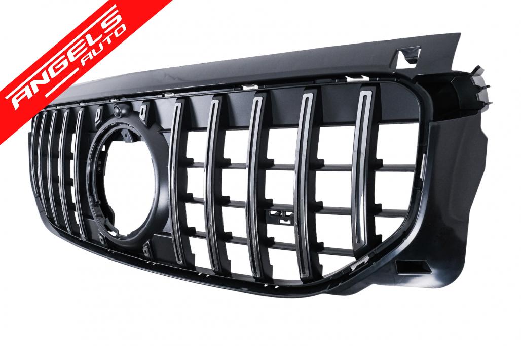 Grila Centrala compatibila cu Mercedes GLB-Class X247 Facelift (07.2023-2026) GT-R Panamericana Look Crom - imagine 2