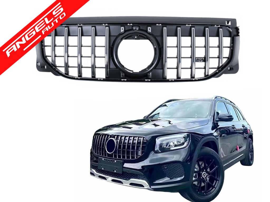 Grila Centrala compatibila cu Mercedes GLB-Class X247 Facelift (07.2023-2026) GT-R Panamericana Look Crom - imagine 10