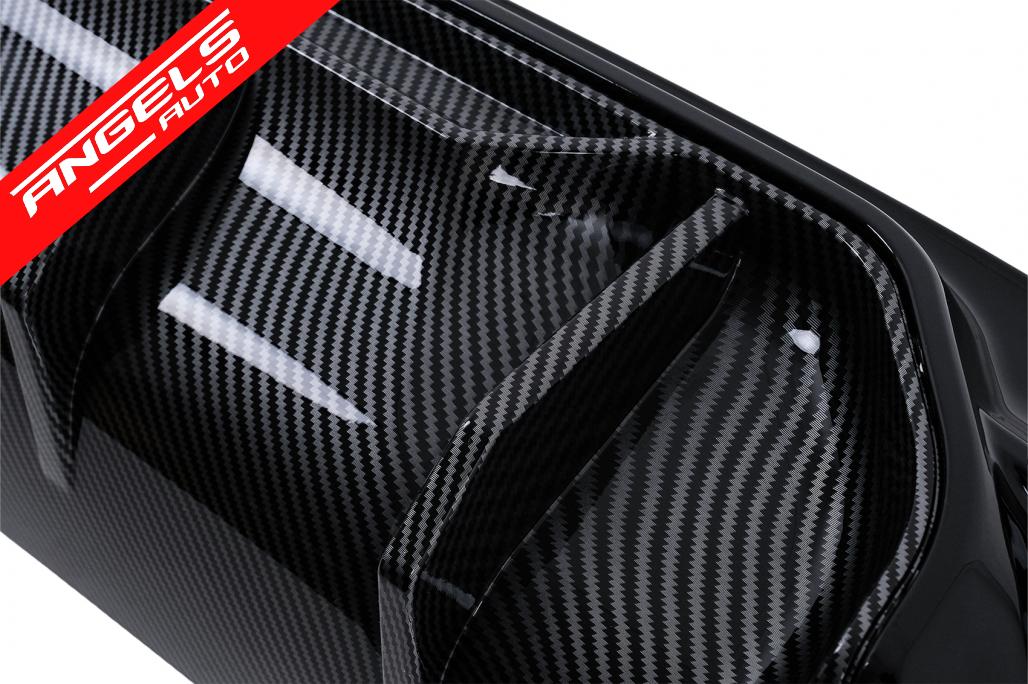 Difuzor Bara Spate compatibil cu BMW Seria 5 G30 G31 (2017-2024) M5 Look Negru Lucios cu Insertie Carbon - imagine 6