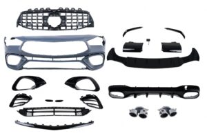 Pachet Exterior compatibil cu Mercedes CLA C118 Sedan X118 Shooting Brake (2019-05.2023) CLA45 Design