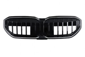 Grila Centrala cu LED compatibila cu BMW Seria 5 G60 G61 (2023-up) Negru Lucios