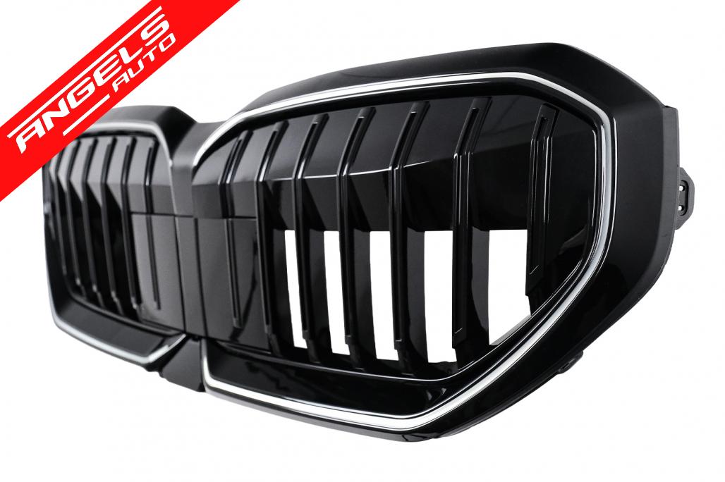 Grila Centrala cu LED compatibila cu BMW Seria 5 G60 G61 (2023-up) Negru Lucios - imagine 4