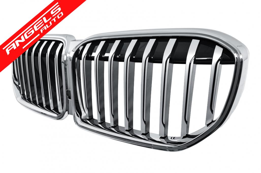 Grila Centrala compatibila cu BMW Seria 7 G11 G12 LCI (2020-2022 ) cu LED - imagine 2