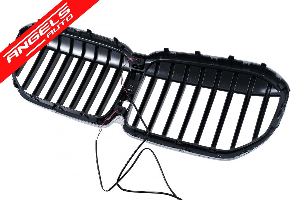 Grila Centrala compatibila cu BMW Seria 7 G11 G12 LCI (2020-2022 ) cu LED - imagine 8