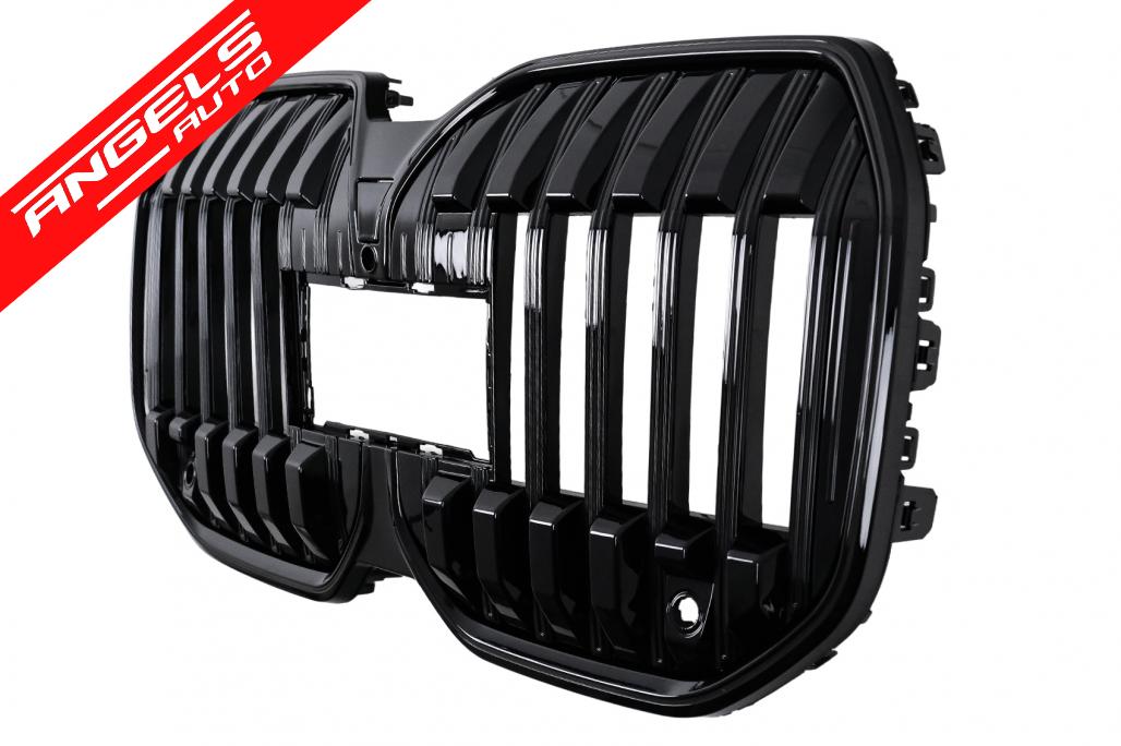 Grila Centrala cu LED compatibila cu BMW Seria 7 G70 (2022-up) Negru Lucios - imagine 2