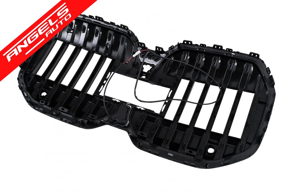 Grila Centrala cu LED compatibila cu BMW Seria 7 G70 (2022-up) Negru Lucios - imagine 12