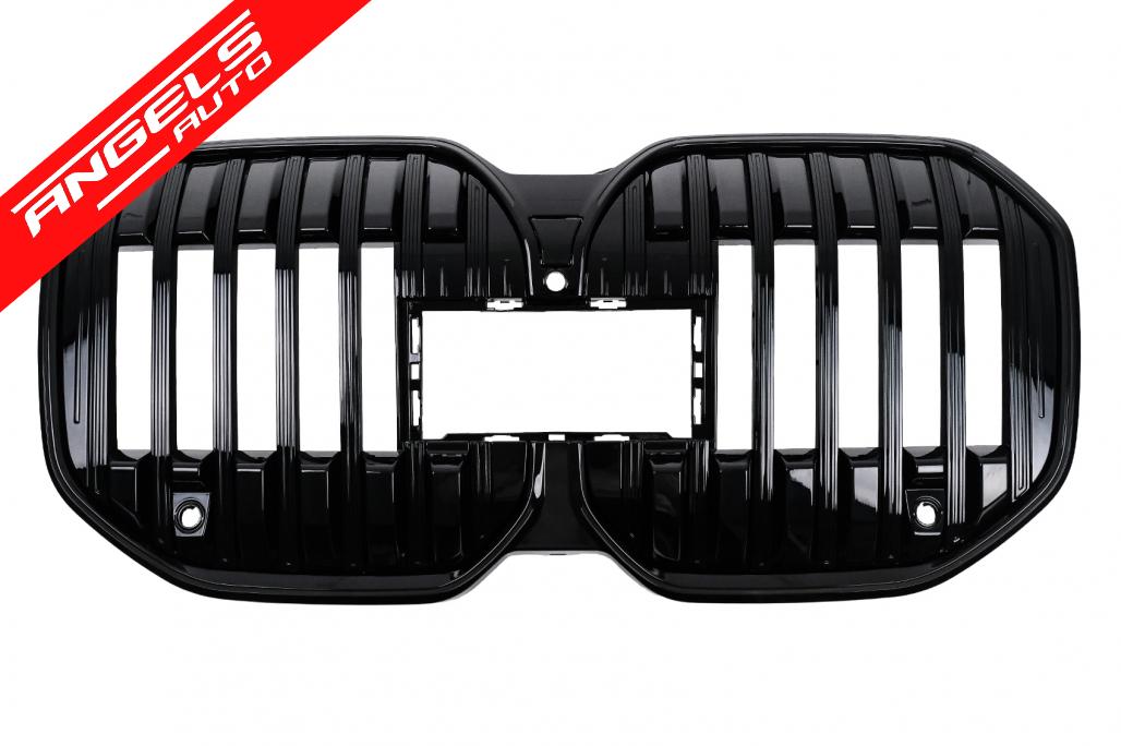 Grila Centrala cu LED compatibila cu BMW Seria 7 G70 (2022-up) Negru Lucios
