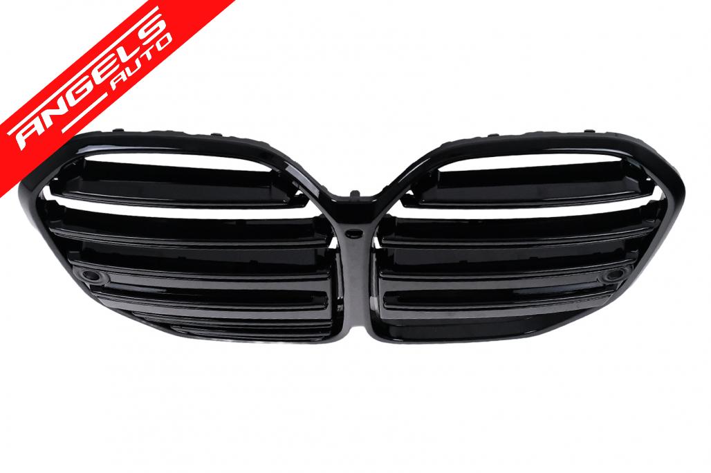 Grila Centrala compatibila cu BMW Seria 3 G22 Coupe G23 Cabrio (2020-2027) Negru Lucios - imagine 4