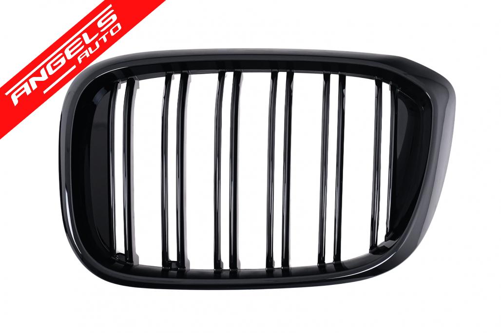 Grile Centrale Duble compatibile cu BMW X3 G01 (11.2017-2021) X4 G02 (02.2018-2021) Negru Lucios - imagine 5