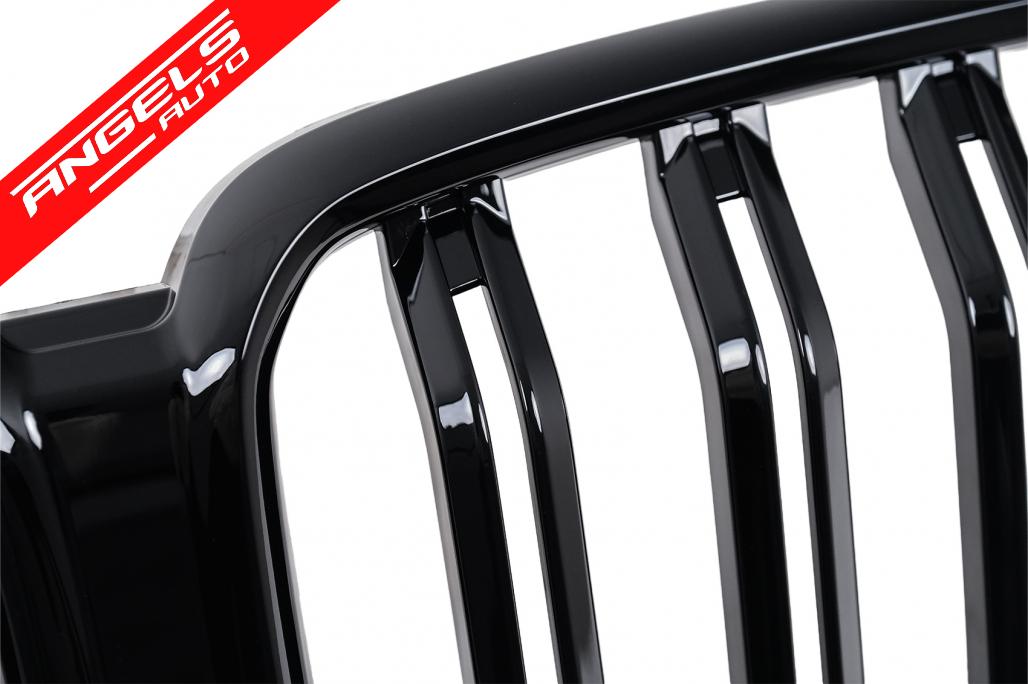 Grila Centrala Dubla compatibila cu BMW X6 G06 (2019-2022) M-Design Negru Lucios - imagine 9