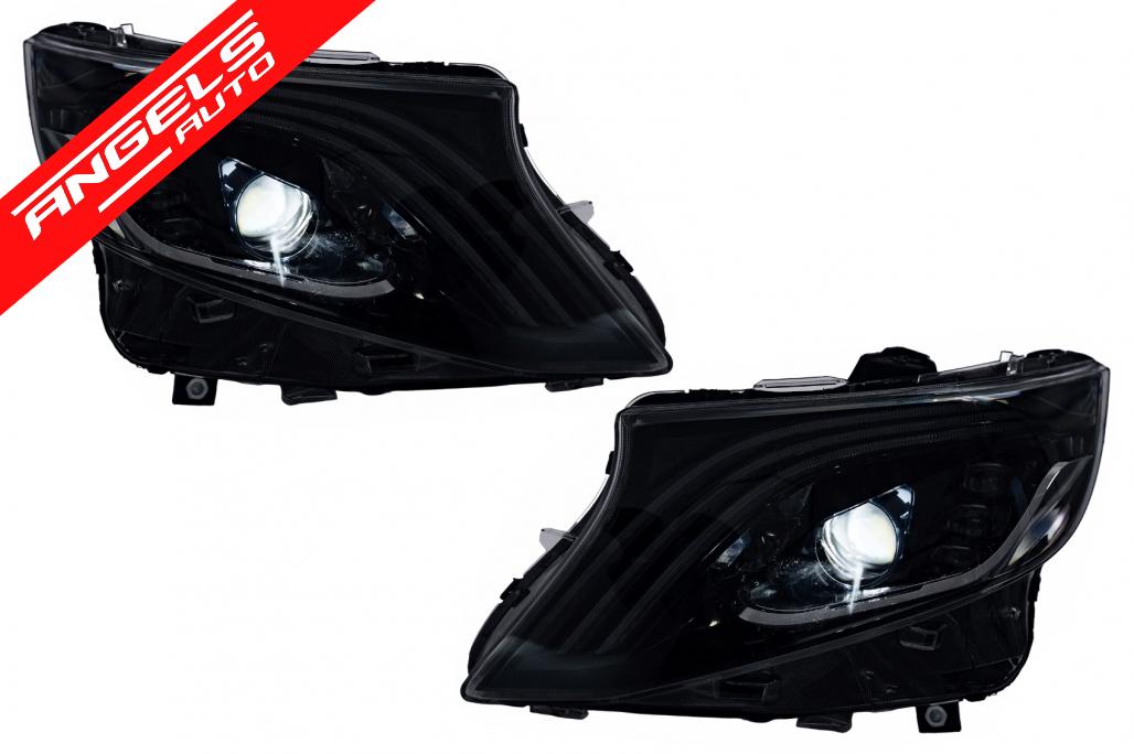 Faruri Full LED compatibile cu Mercedes V-Class Vito W447 (2014-2024) Semnal Dinamic - imagine 7