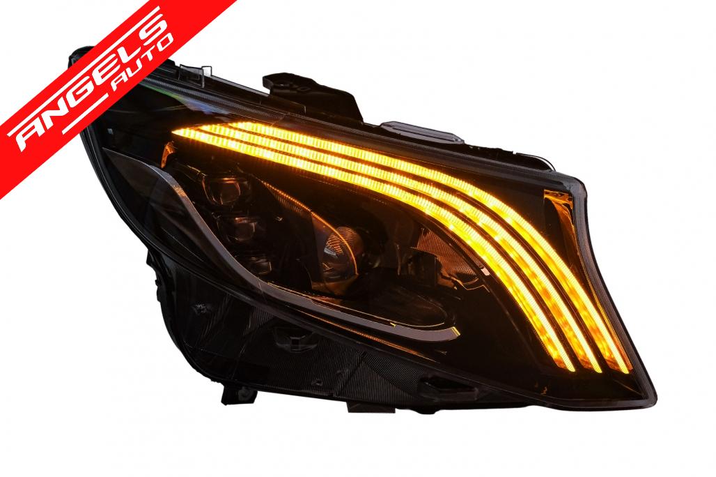 Faruri Full LED compatibile cu Mercedes V-Class Vito W447 (2014-2024) Semnal Dinamic - imagine 2