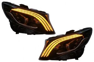 Faruri Full LED compatibile cu Mercedes V-Class Vito W447 (2014-2024) Semnal Dinamic