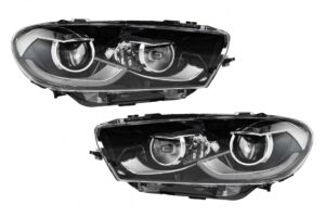 Faruri LED compatibile cu VW Scirocco III 137 (2008-04.2014) Negru Semnal Dinamic
